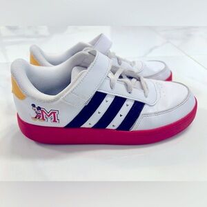 Adidas Breaknet 2.0 Disney Mickey Kids' White and Black Sneakers with Red Soles
